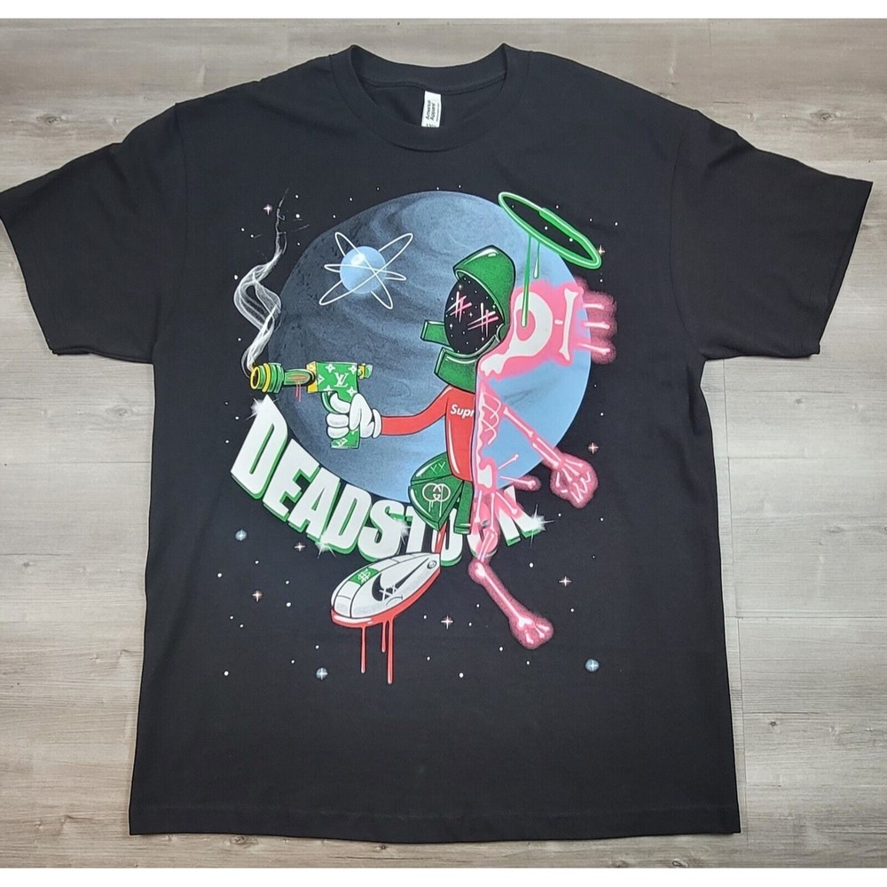 Marvin The Martian Deadstock American Apparel Famous Hi End Brands TShirt Large